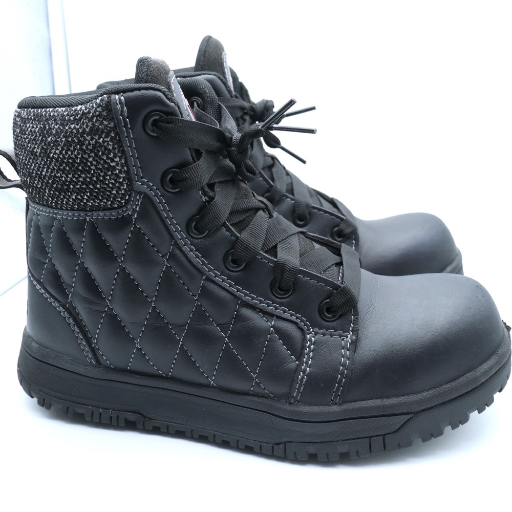 Avenger Metro Tall CN Black Quilted Work Boots A771 Composite Toe Womens 6 EH